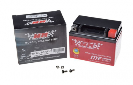 Baterii - Baterie moto 12v4ah WTX4L-BS(YTX4L-BS)