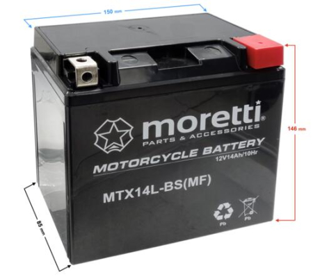 Electrica & Lumini - Baterie moto/atv Gel MTX14L-BS (12v 14ah)