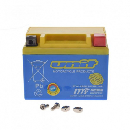Baterii - Baterie moto UNIT WTX4L-BS, YTX4L-BS, Gel, 12 V
