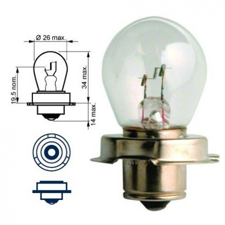 Becuri - Bec far 12V15W S3 P26S