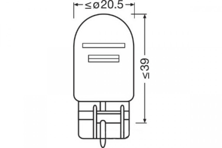Bec frana si pozitie spate 21/5W, 12V, W3X16Q [1]