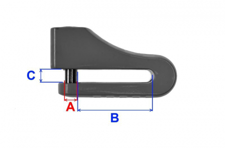 Blocaj disc antifurt cu alarma sonora, snur avertizare 6x54x7 [1]