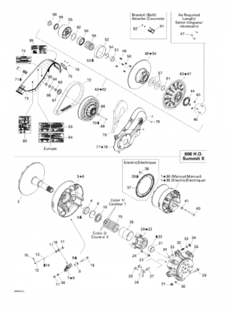 Bolt filet M6 variator fata Ski Doo Summit [1]