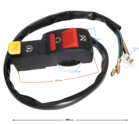 Buton pornit/oprit, montaj ghidon DB125 [1]