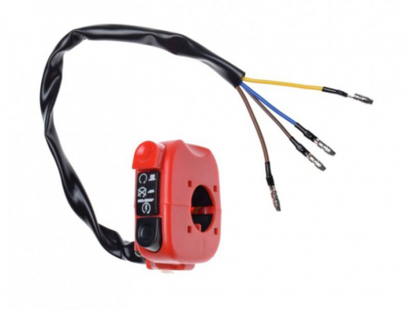 Electrica & Lumini - Buton pornit - oprit moto&atv, WM, culoare rosu