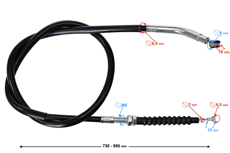 Cablu ambreiaj Barton Blade-R 125 [1]