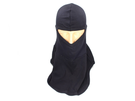 Cagula bumbac, cu protectie gat, culoare negru [0]