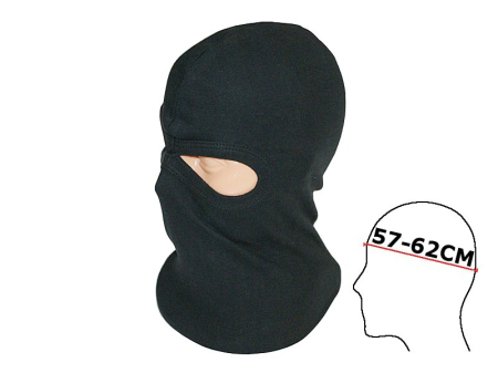 Cagula din bumbac, 2 orificii ochi, marime L/XL, culoare negru [1]
