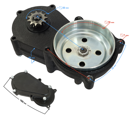 Capac ambreiaj si transmisie Pocket Bike 50 [2]