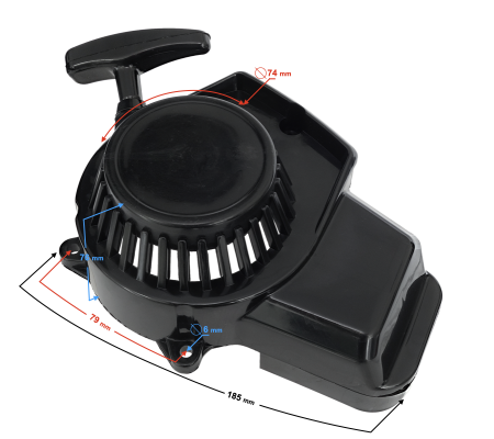 Capac pornire Pocket Bike 50, plastic, culoare negru [2]