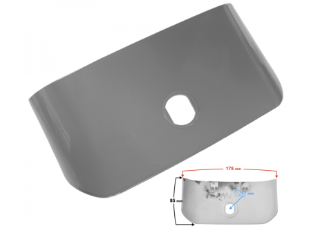 Capac spate moped Fighter 2, culoare gri [1]