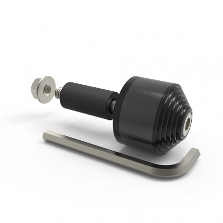 Suspensie Cadru - Capat de bara pentru ghidon Oxford aluminiu, negru