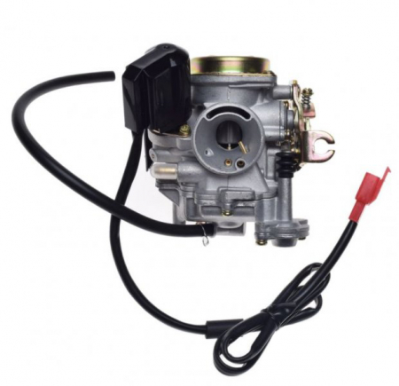 Carburator complet - Carburator 4T, capac metal la membrana, diametrul clapetei 18mm