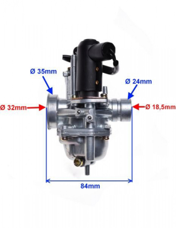 Carburator Baotian 2T, diametrul clapetei 15.5mm [1]