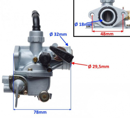 Carburator Honda ATC70 ST90, echivalent oem 16100-937-004 [1]