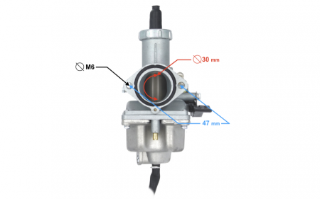 Carburator PZ30 pentru motoare 4T, 250cc [2]