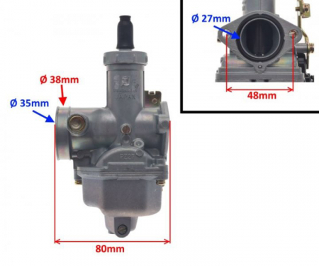 Carburator Romet Caffe, diametrul clapetei 21.9mm [2]