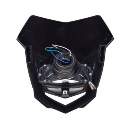 Carena + far, Enduro, culoare negru [2]