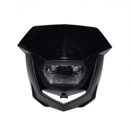 Carena + far, Enduro, culoare negru [1]