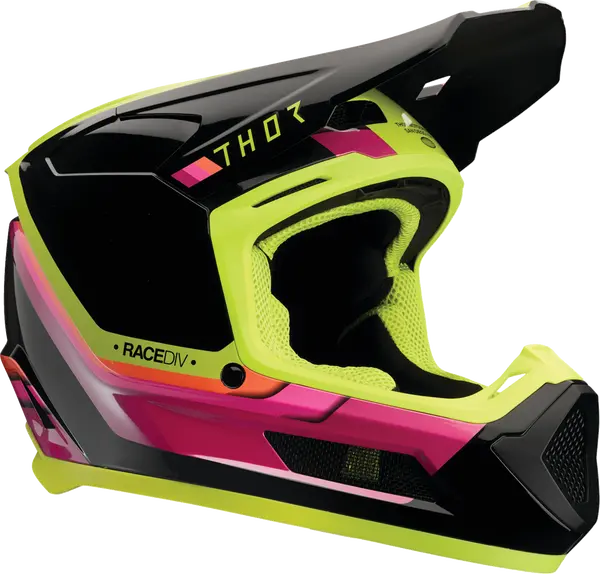  Casti - Casca copii ATV/Cross Thor Defy, culoare negru/galben, marime S