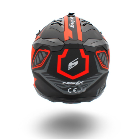 Casca motocross/atv Asix 189, culoare negru/portocaliu, marime XL [4]