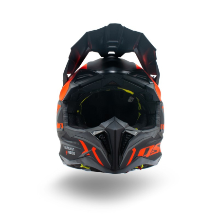 Casca motocross/atv Asix 189, culoare negru/portocaliu, marime M [5]