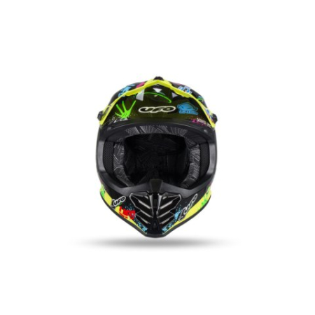 Casca copii motocross/enduro Ufo Plast Korey, galben/negru, M [1]