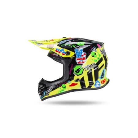 Casca copii motocross/enduro Ufo Plast Korey, galben/negru, M [2]