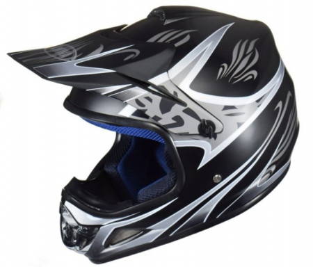Casti - Casca Cross/ATV copii WM TN8696, marime 47-48 cm, culoare negru mat