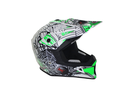 Casca cross/enduro adulti VCAN H325,alb/negru/verde,marime L [2]