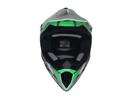 Casca cross/enduro adulti VCAN H325,alb/negru/verde,marime L [1]