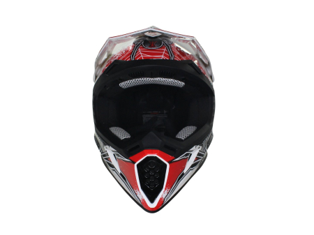 Casca cross/enduro adulti VCAN H325,alb/negru/rosu,marime M [1]