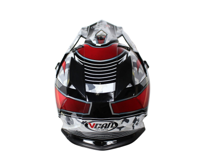 Casca cross/enduro copii VCAN V321 negru camo FORCE,marime YM 51-52 JUNIOR [3]