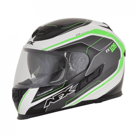 Casti - Casca cu ochelari Integrala AFX  FX-105 thunderchif  culoare verde marime M
