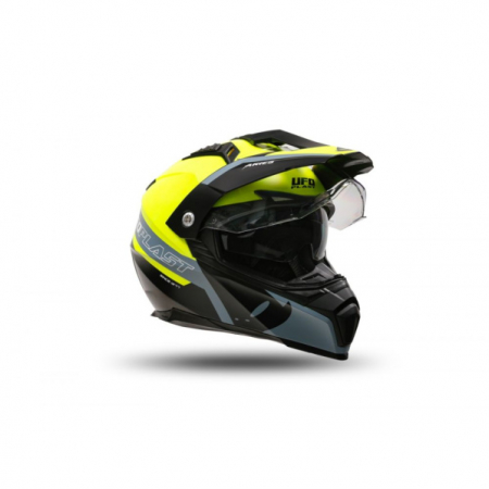 Casca enduro/ATV Ufo Aries, culoare negru/galben, marimea S [2]