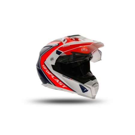 Casca enduro/ATV Ufo Aries, culoare negru/rosu/alb, marimea XL [2]