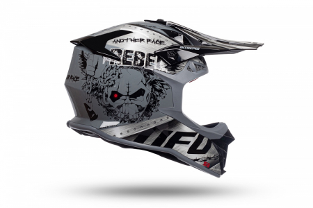 Casca enduro/ATV Ufo Intrepid, culoare negru/gri lucios, marimea XL [3]