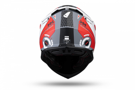 Casca enduro/ATV Ufo Intrepid, culoare negru/rosu/alb mat, marimea M [4]
