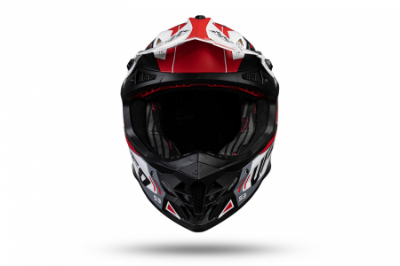 Casca enduro/ATV Ufo Intrepid, culoare negru/rosu/alb mat, marimea M [5]