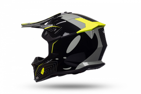 Casca enduro/ATV Ufo Intrepid, gri/negru/galben neon , marimea XL [2]