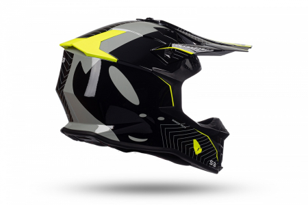 Casca enduro/ATV Ufo Intrepid, gri/negru/galben neon , marimea XL [3]