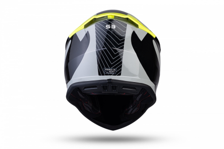 Casca enduro/ATV Ufo Intrepid, gri/negru/galben neon , marimea XL [4]