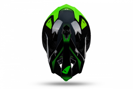 Casca enduro/ATV Ufo Intrepid, gri/negru/verde neon , marimea L [6]