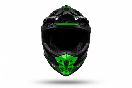 Casca enduro/ATV Ufo Intrepid, gri/negru/verde neon , marimea L [5]