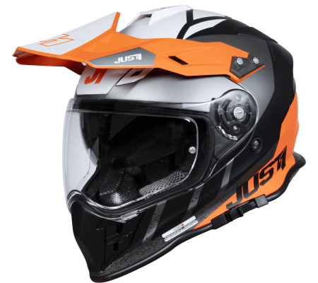 Casti - Casca moto/atv JUST1 J34 Tour, culoare portocaliu/negru, marime S(55-56cm)