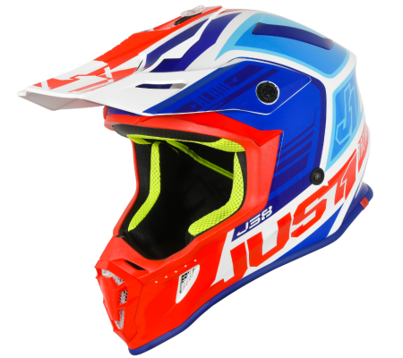 Casti - Casca moto/atv JUST1 J38 BLADE, culoare rosu/albastru, marime XL (61-62cm)