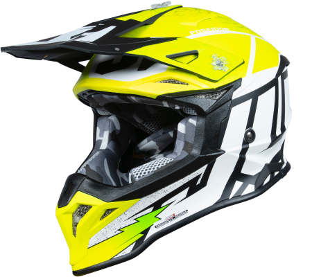 Echipamente - Casca moto/atv JUST1 J39 Poseidon, culoare galben/negru, marime L