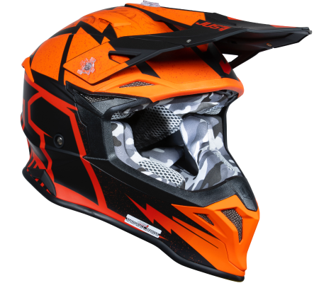 Casca moto/atv JUST1 J39 Poseidon, culoare portocaliu/negru, marime XL [1]