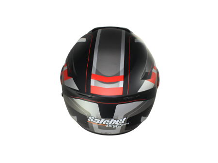 Casca moto rabatabila adulti, Safebet HF-119 Z48-R, culoare negru/gri, marime 2XL [3]