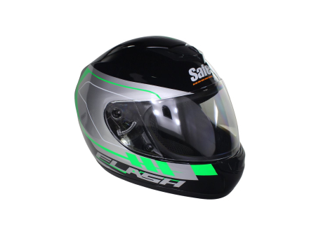 Casca moto integrala adulti, Safebet HF-123 Q245-G, culoare negru, marime L [4]